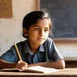 소득 불균형과 해결 방안 - **Prompt 1: Hopeful Student in a Humble Setting**
    "A candid, realistic photograph of an 8-year-o...