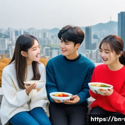 대한민국 유명 인물 - **Global K-Culture Celebration:**
    A vibrant and diverse group of young people, aged 15-25, from ...