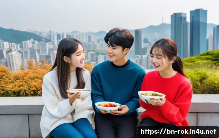 대한민국 유명 인물 - **Global K-Culture Celebration:**
    A vibrant and diverse group of young people, aged 15-25, from ...